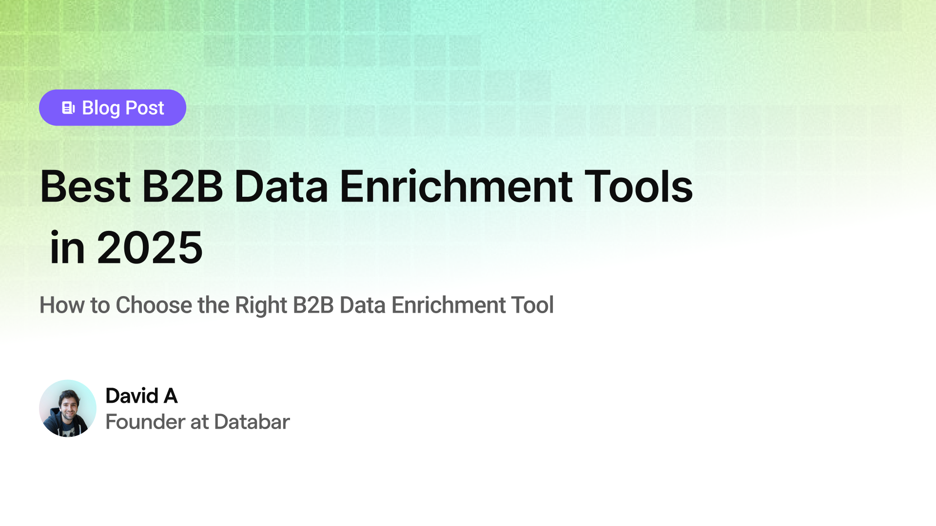 Best B2B Data Enrichment Tools in 2025