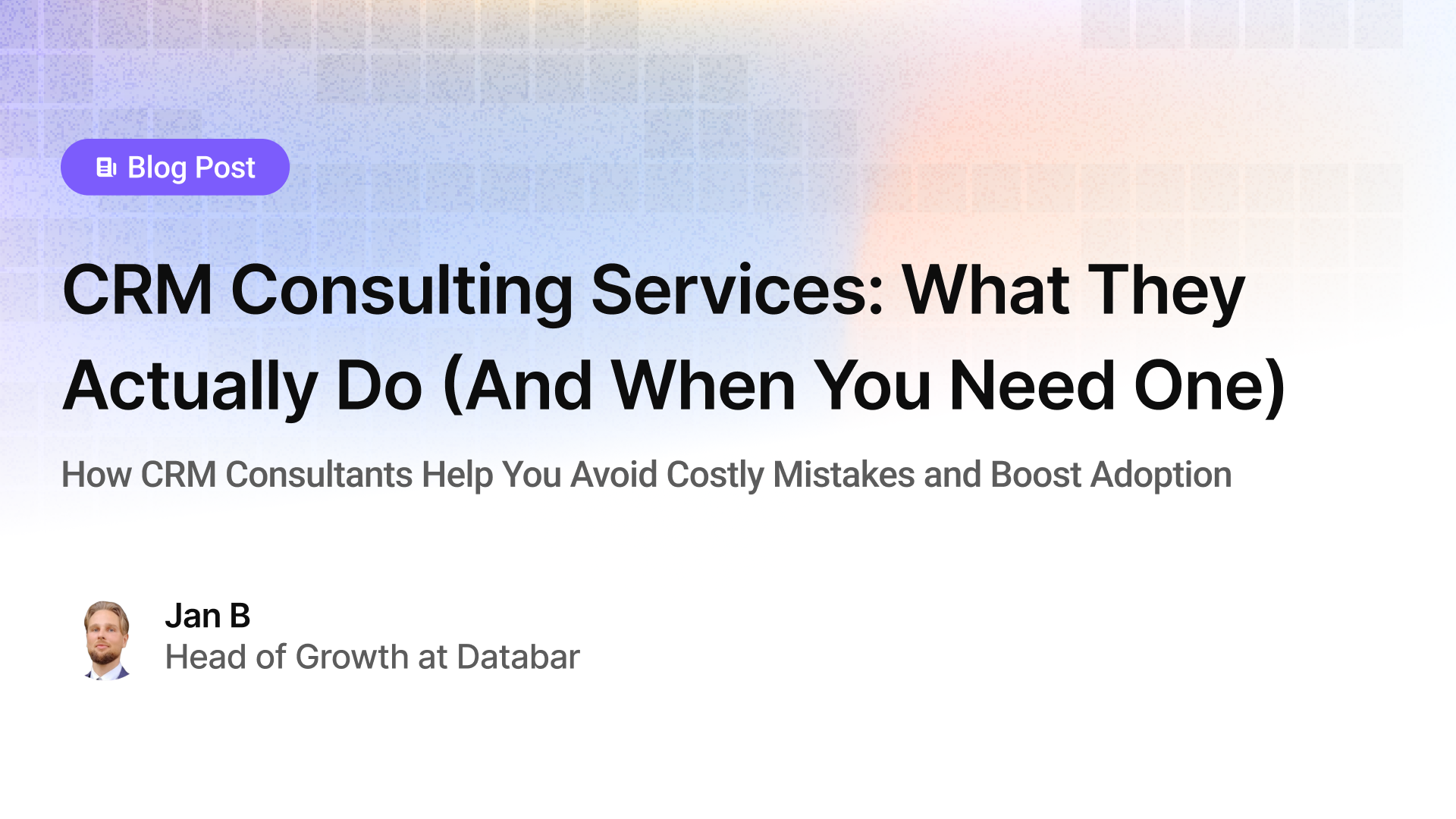 CRM Consulting Services: What They Actually Do (And When You Need One)