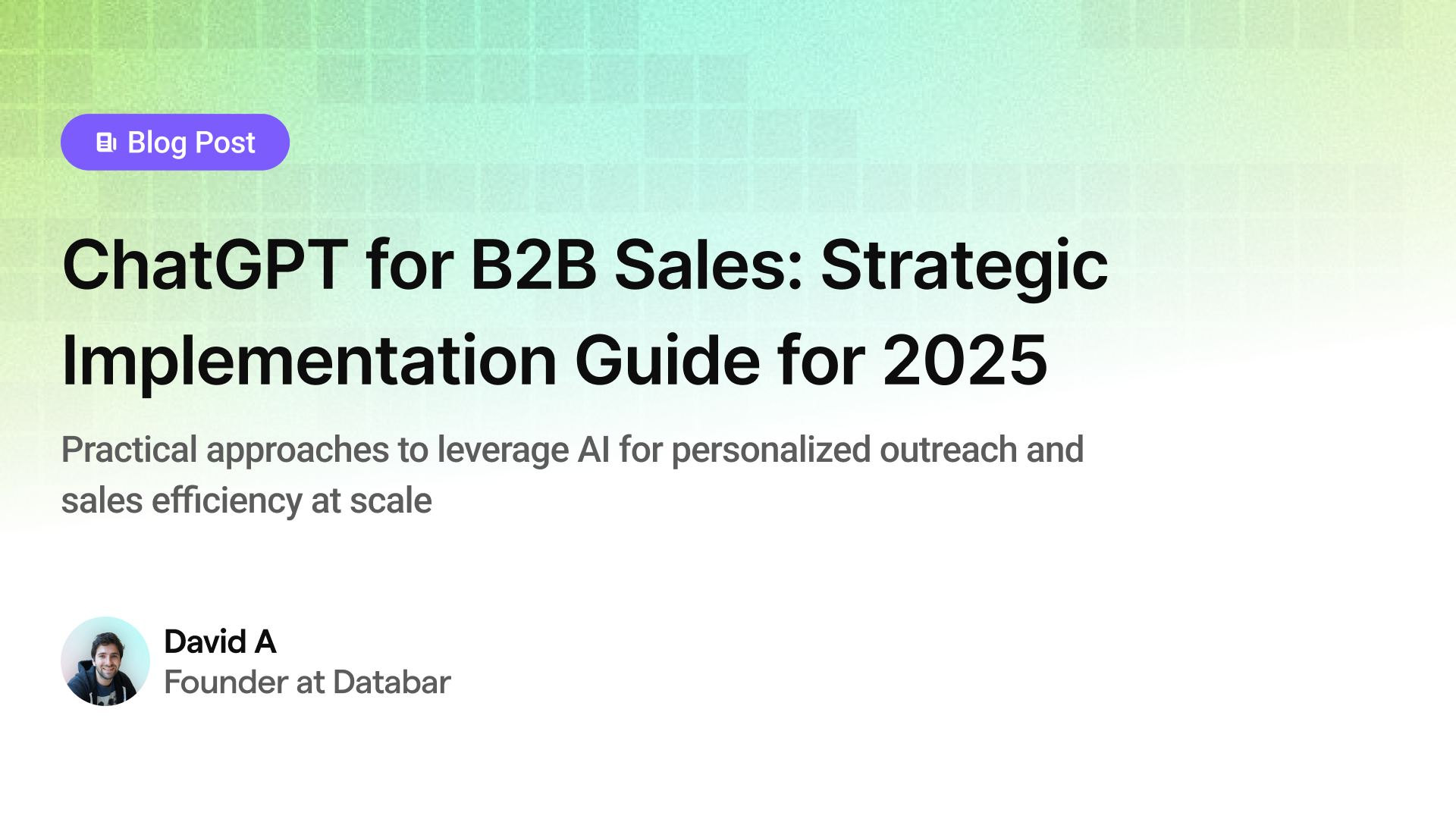 ChatGPT for B2B Sales: Strategic Implementation Guide for 2025