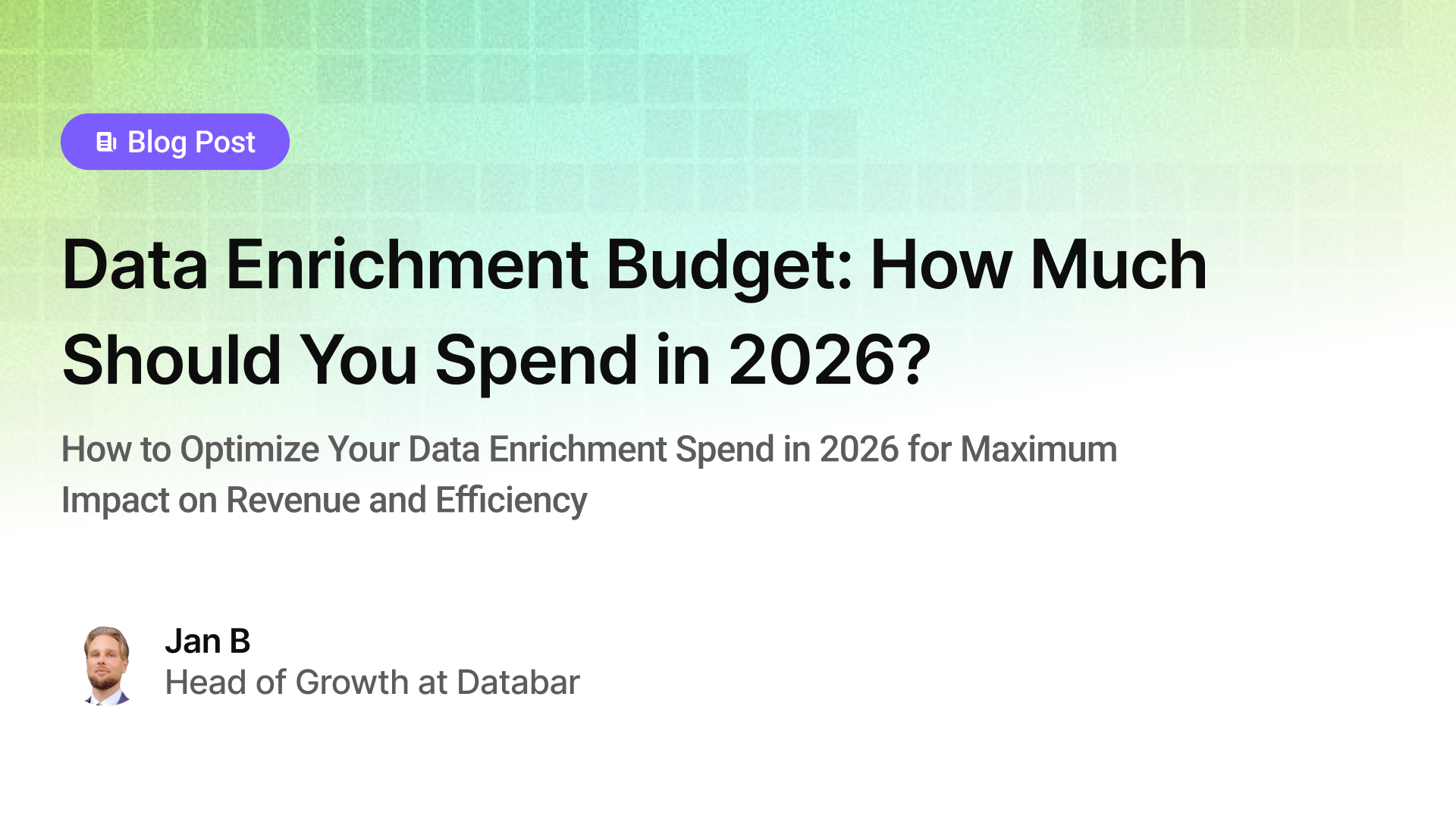 Data Enrichment Budget: How Much Should You Spend in 2026?