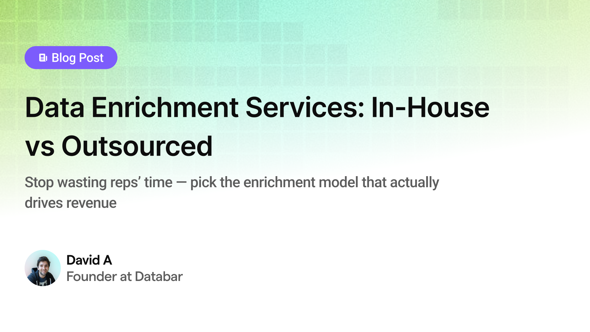 Data Enrichment Services: In-House vs Outsourced - The Real Cost of Getting It Wrong