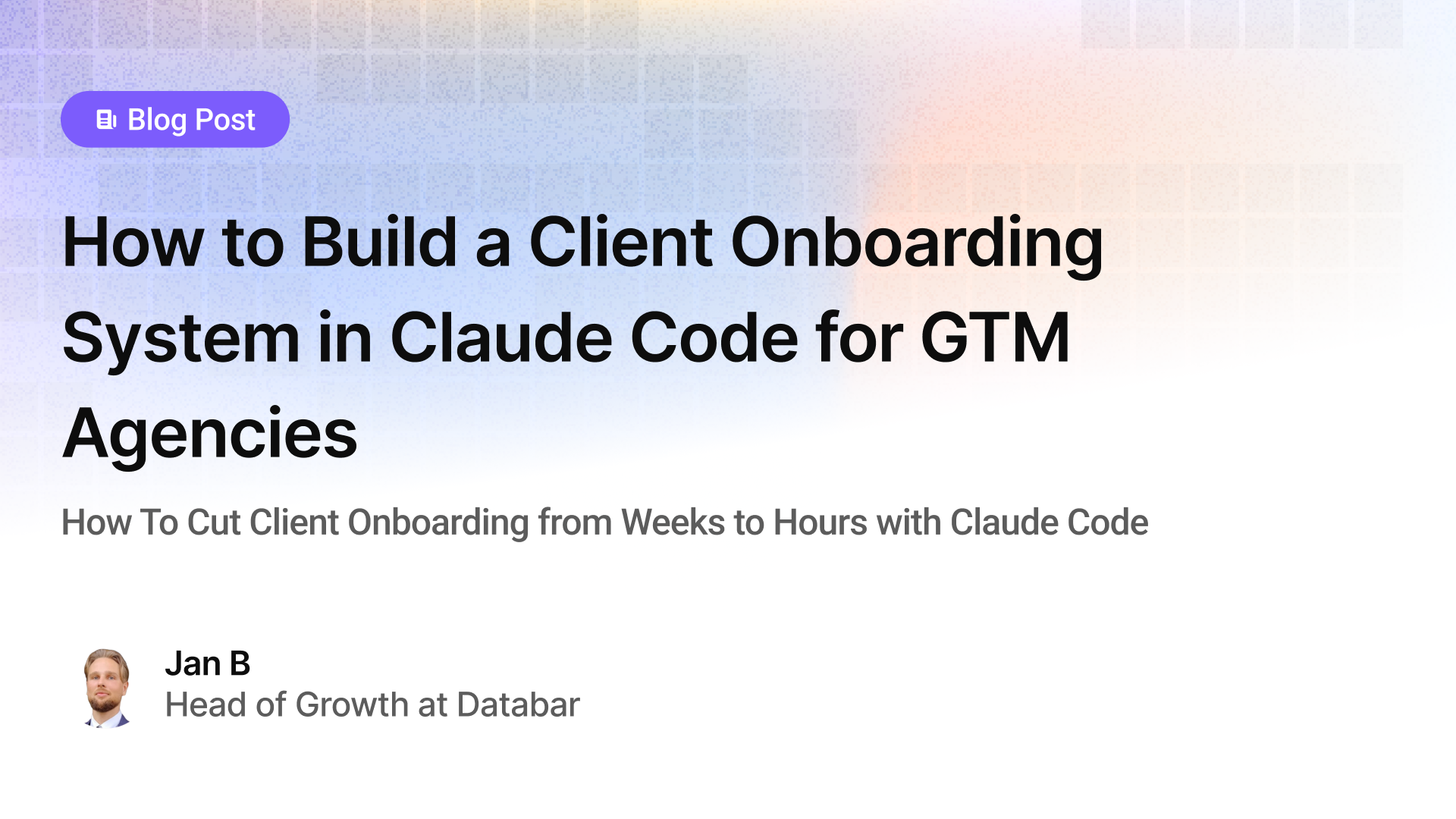 How to Build a Client Onboarding System in Claude Code for GTM Agencies