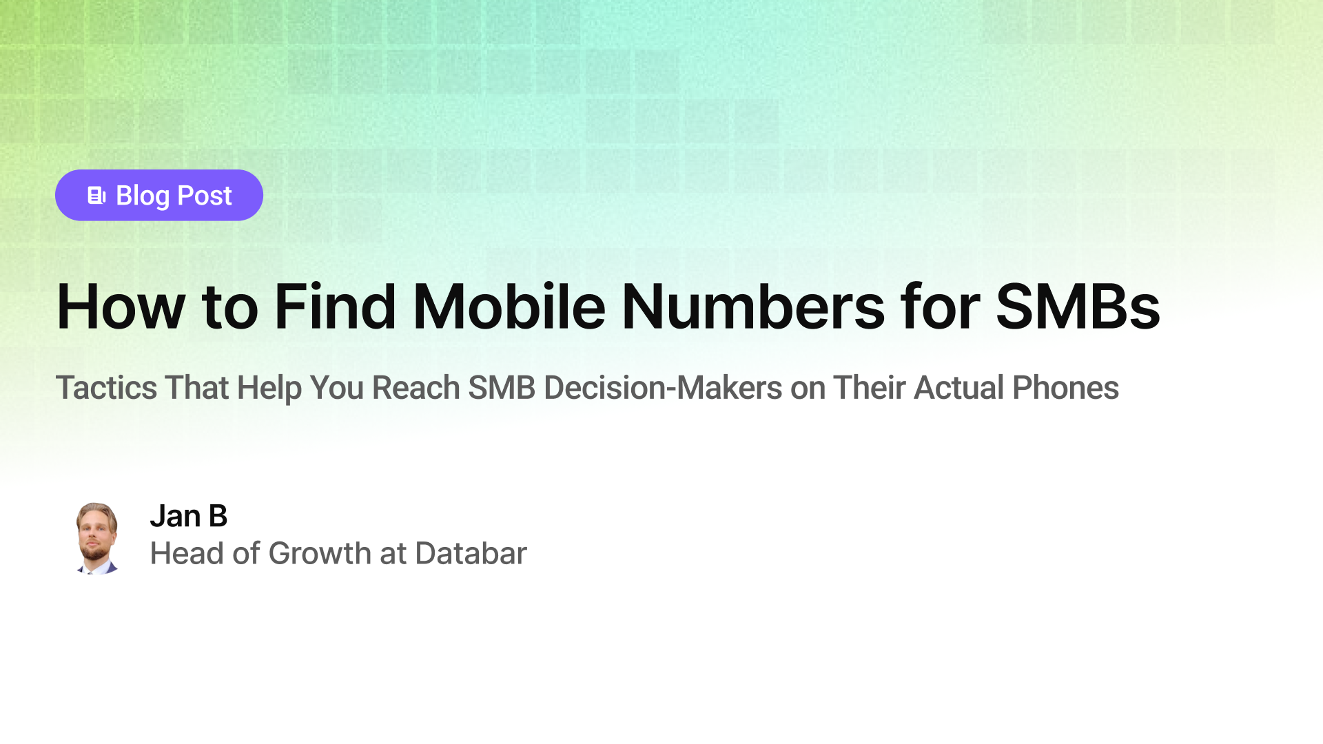 How to Find Mobile Numbers for SMBs