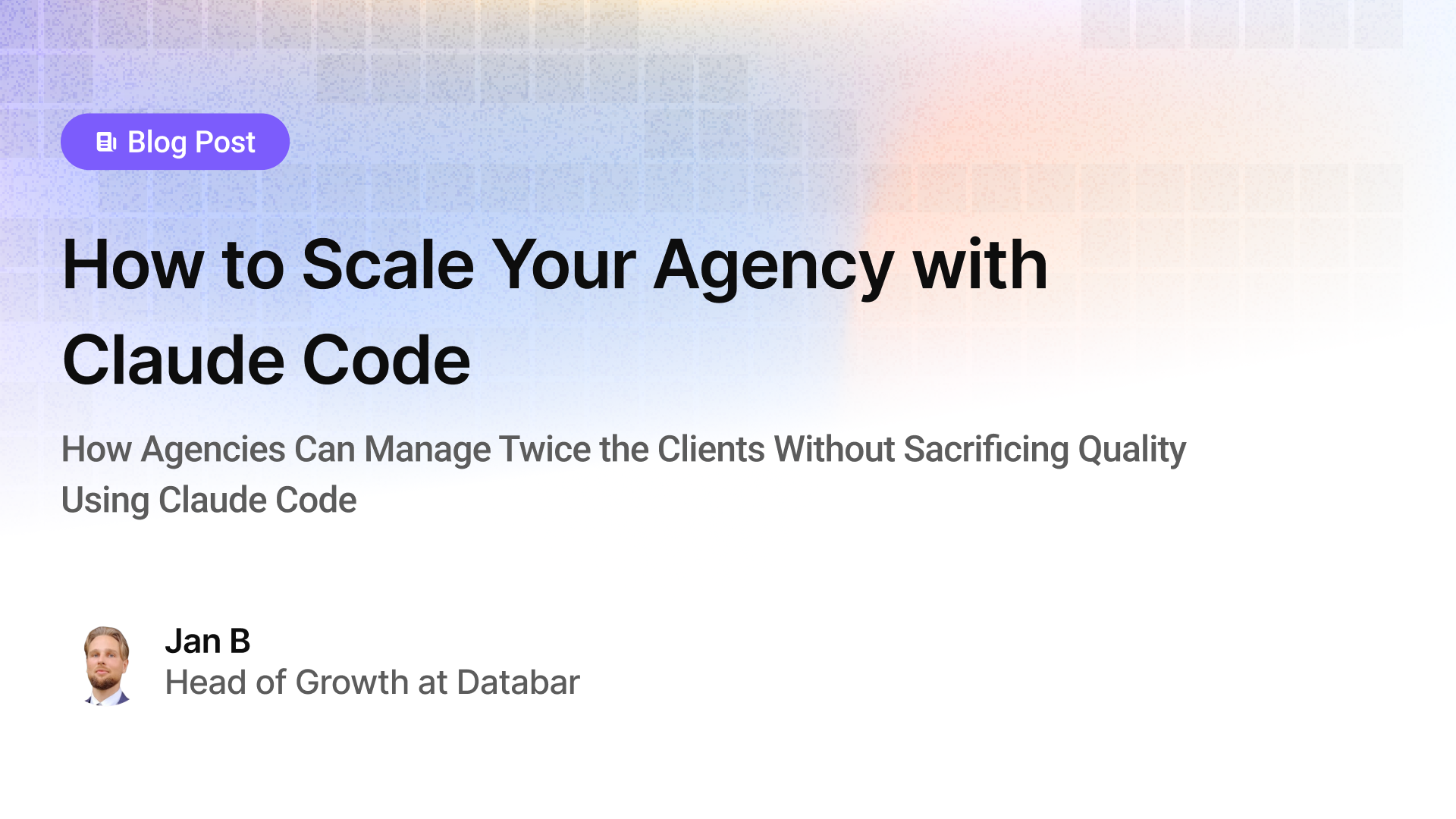 How to Scale Your Agency with Claude Code