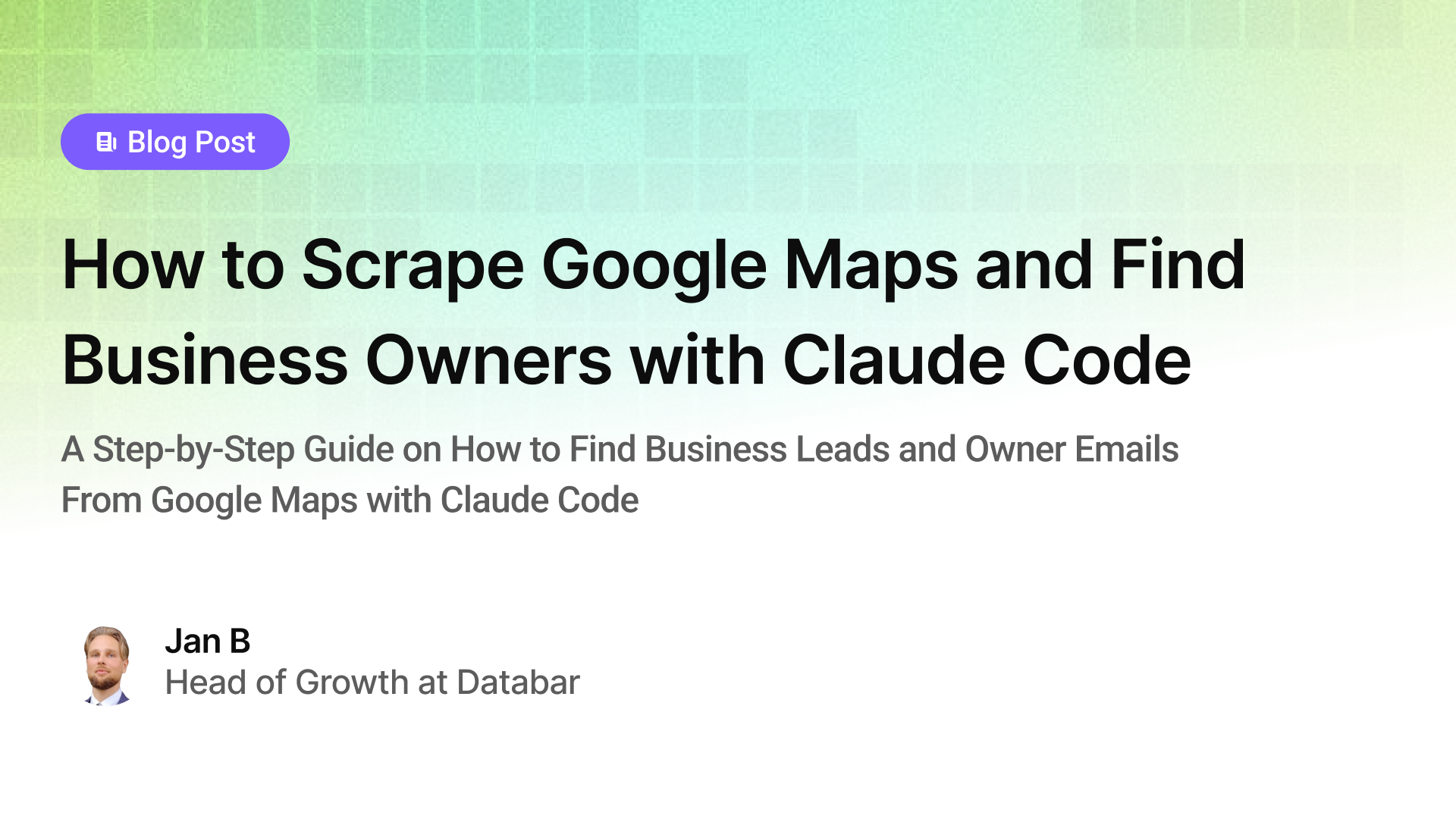 How to Scrape Google Maps and Find Business Owners with Claude Code