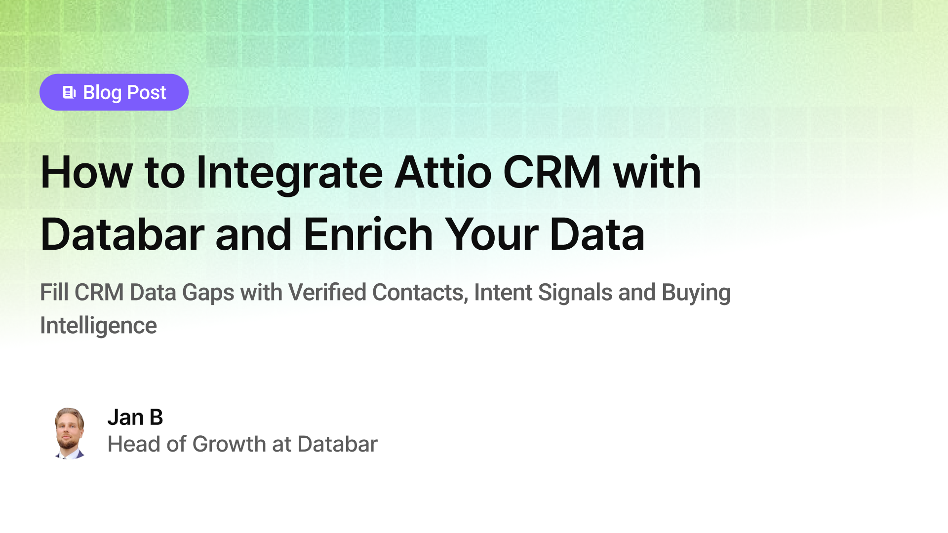 How to Integrate Attio CRM with Databar and Enrich Your Data