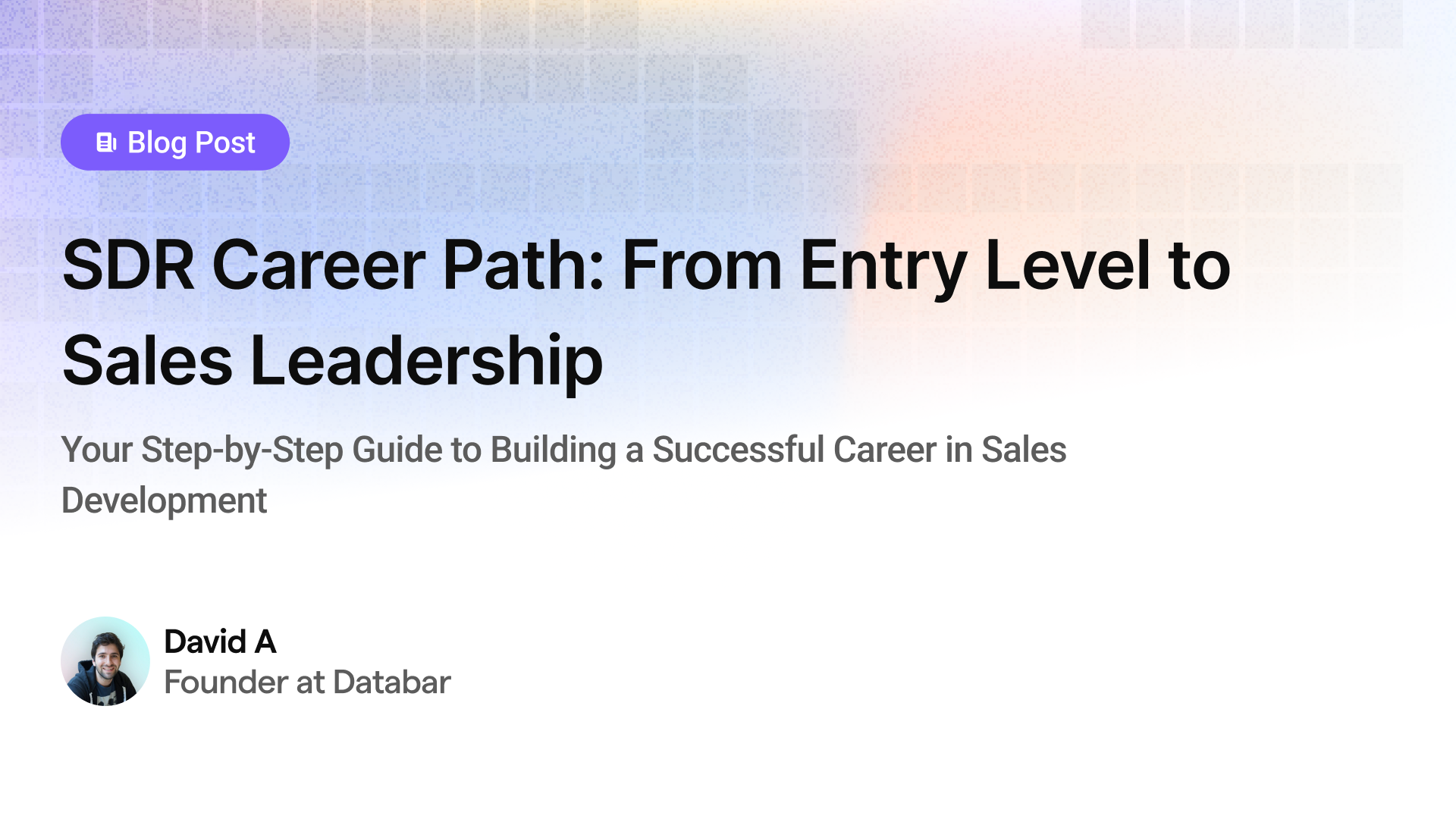 SDR Career Path: From Entry Level to Sales Leadership