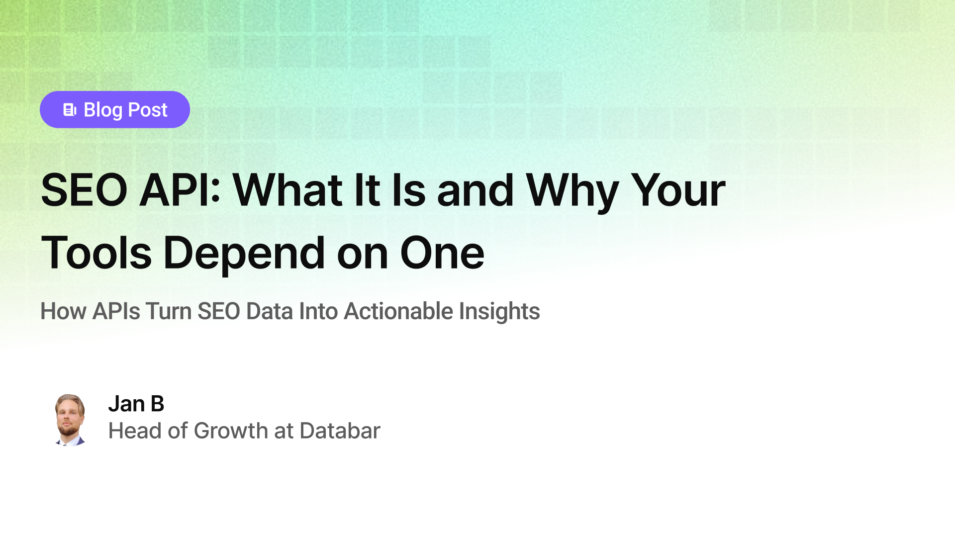 SEO API: What It Is and Why Your Tools Depend on One