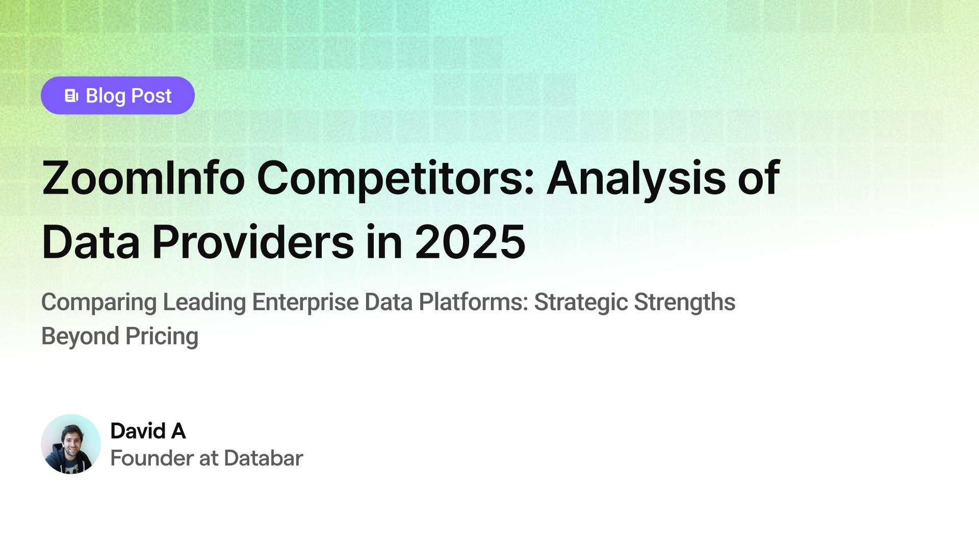 ZoomInfo Competitors: Analysis of Data Providers in 2025