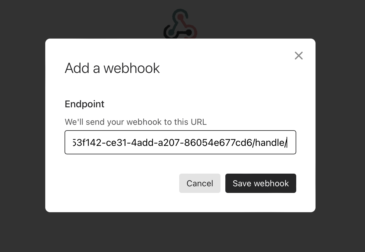 Input webhook in typeform