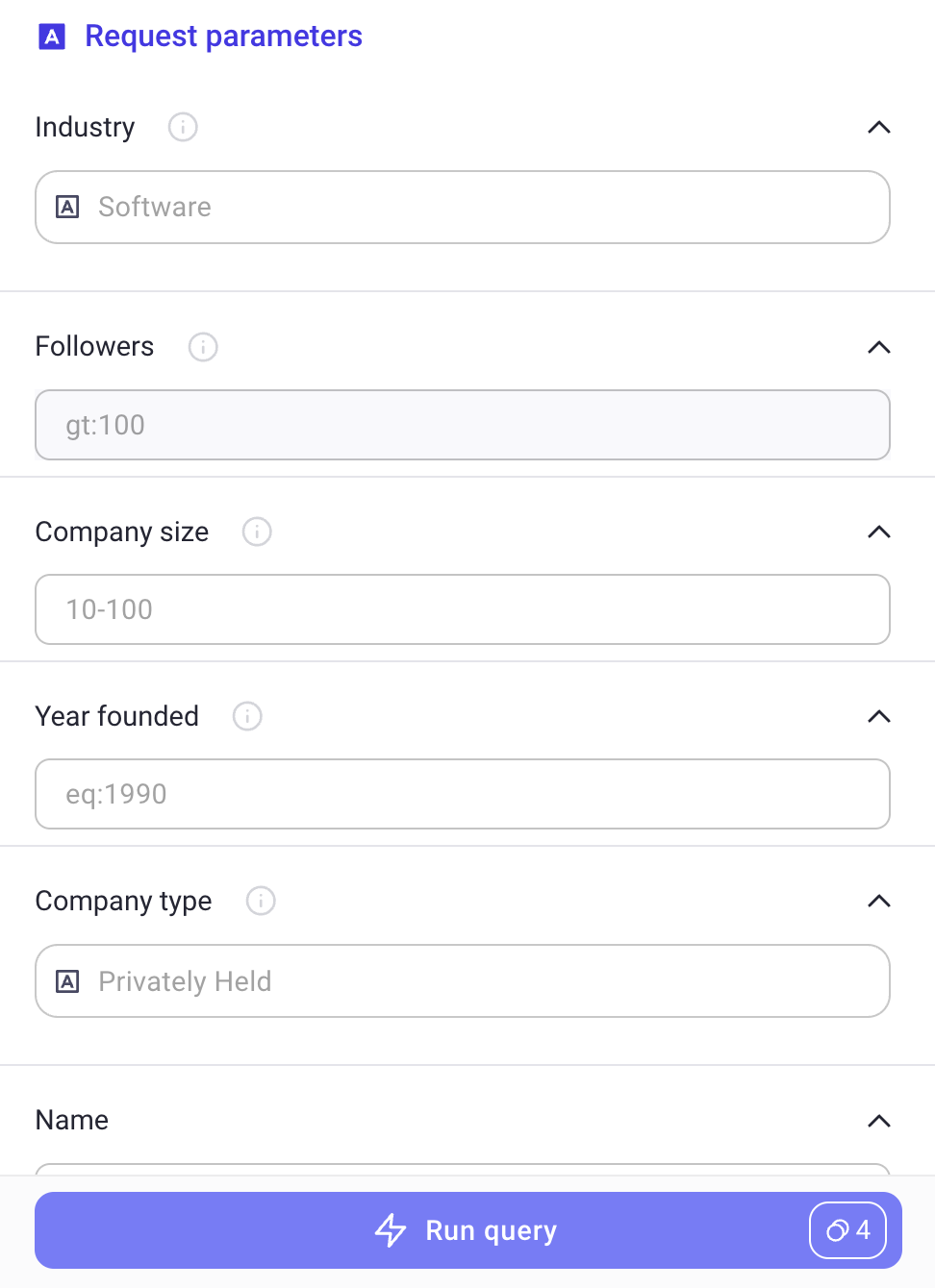 LinkedIn company Search request parameter - How to find relevant companies and decision makers