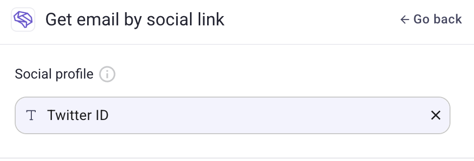 Get email from social profile