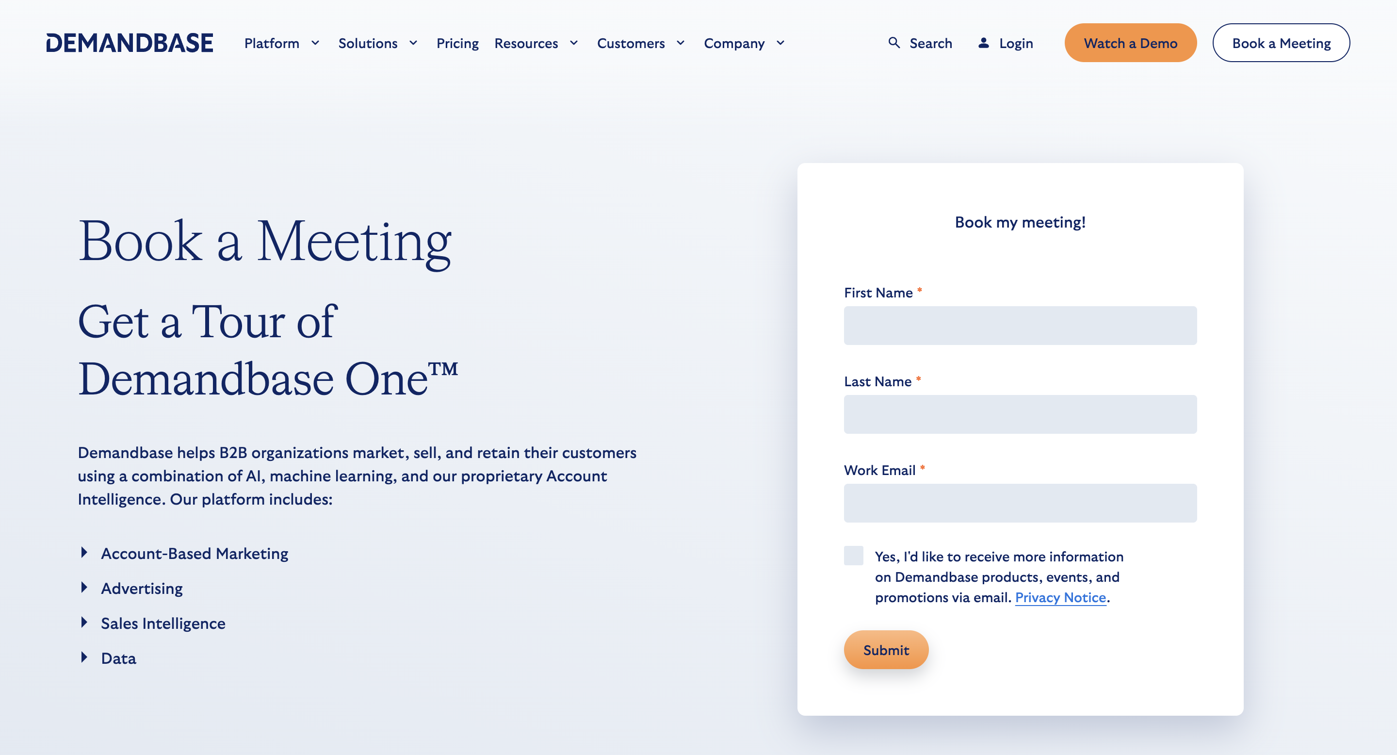 DemandBase home