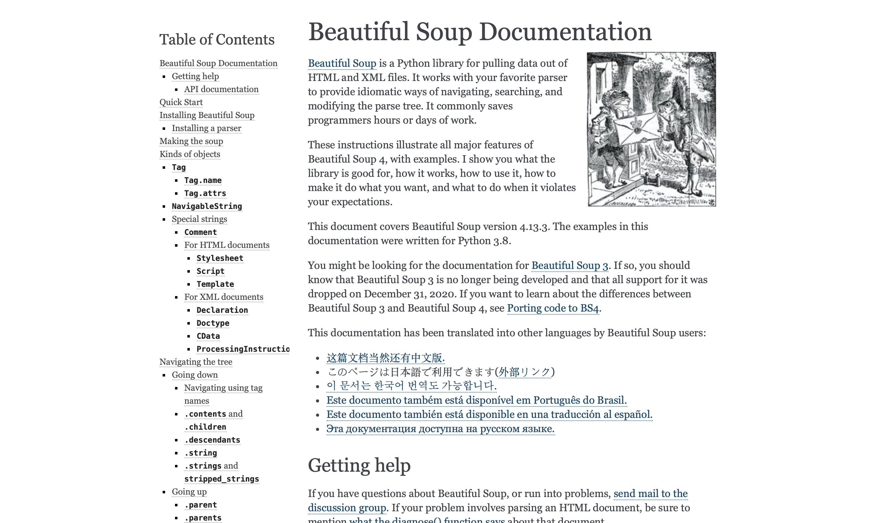 Beautiful soup home
