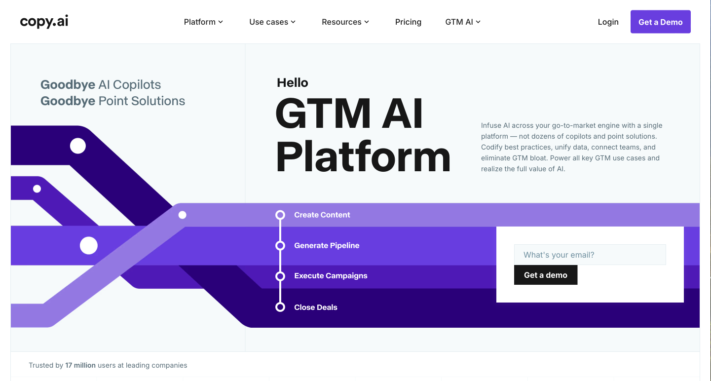 Copy.ai home