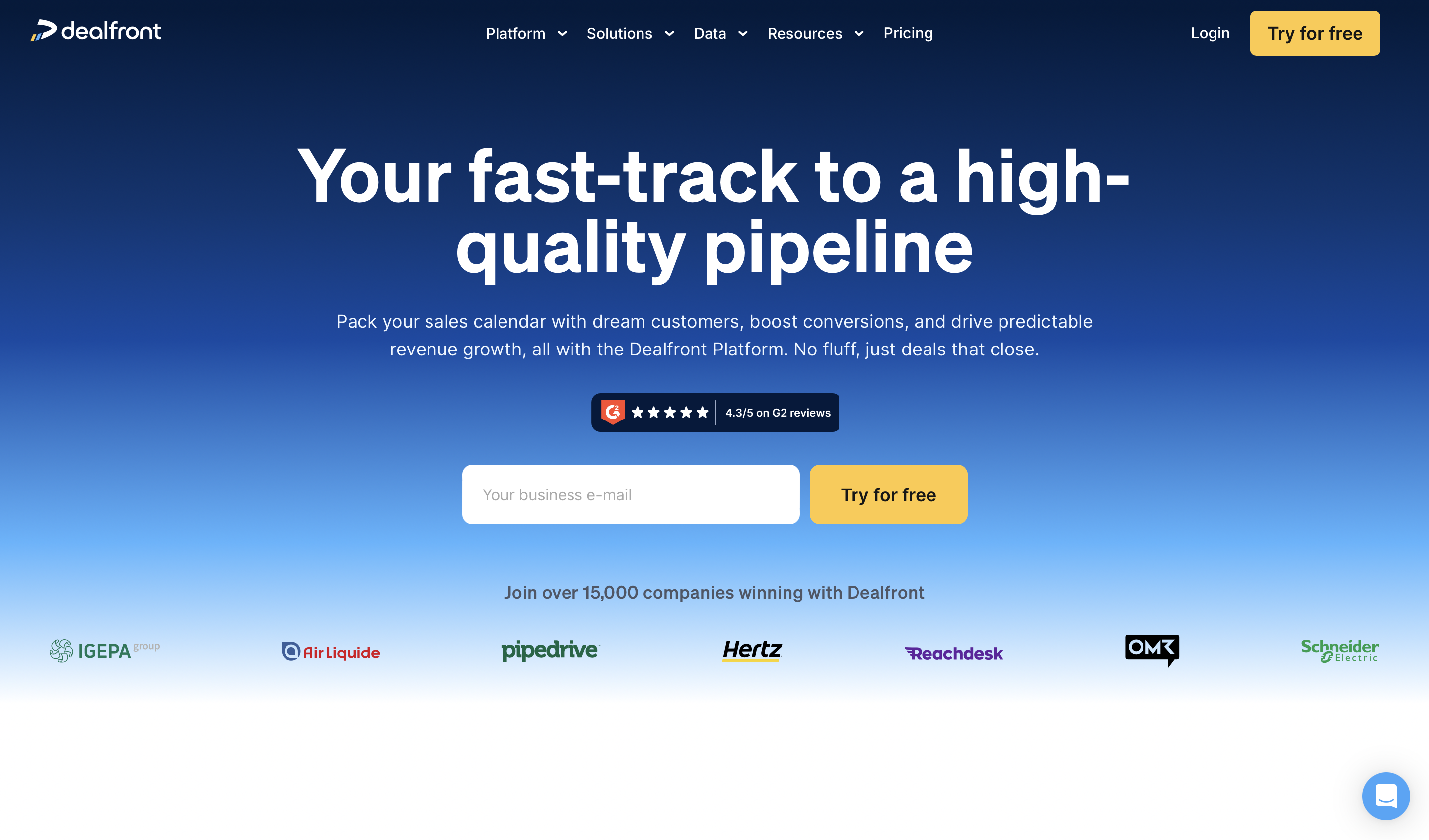 Dealfront home