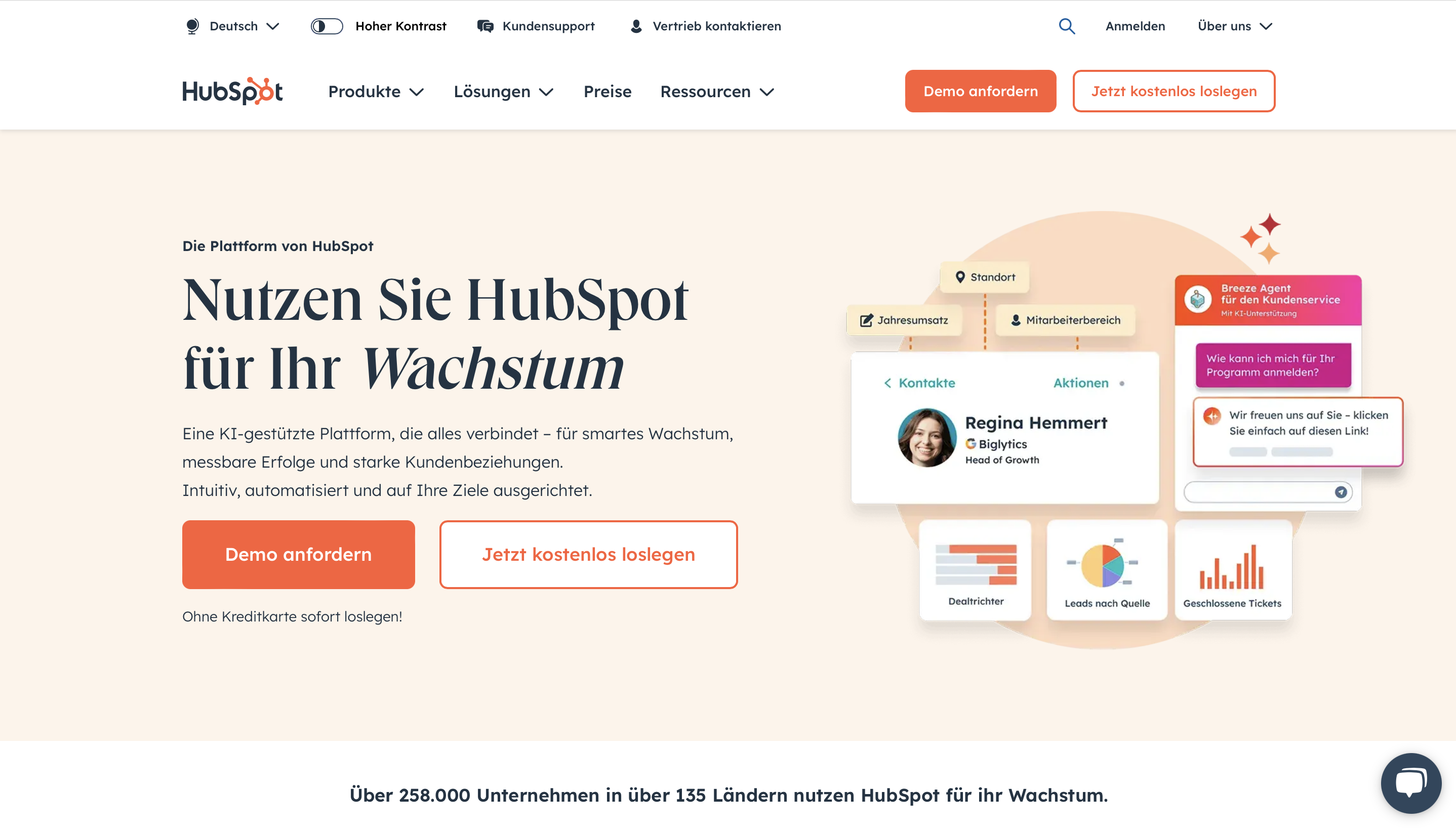 Hubspot home