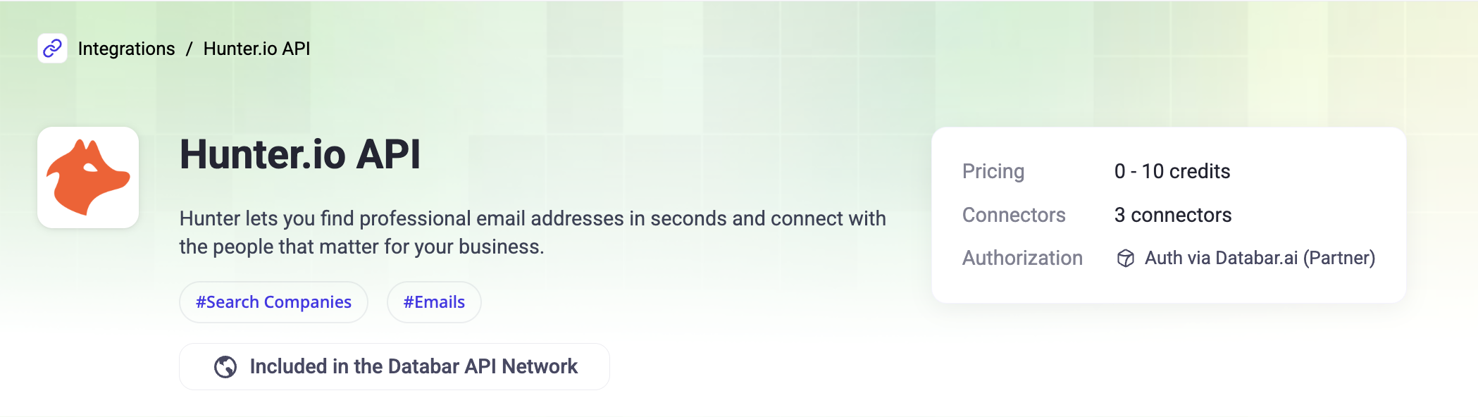 Hunter Integrations