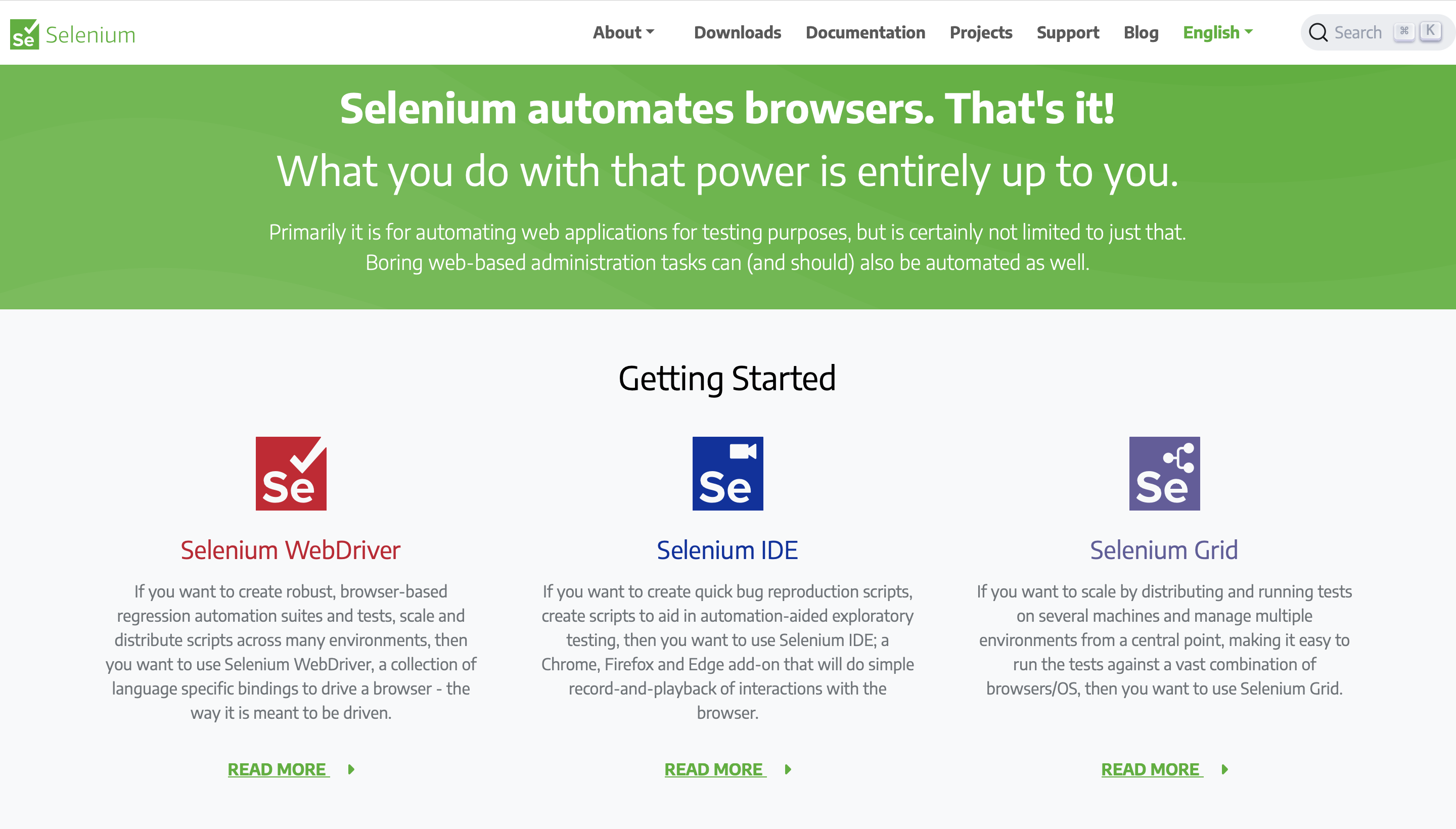 Selenium home