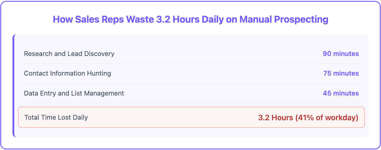 Why sales reps waste 3.2 hours overview 